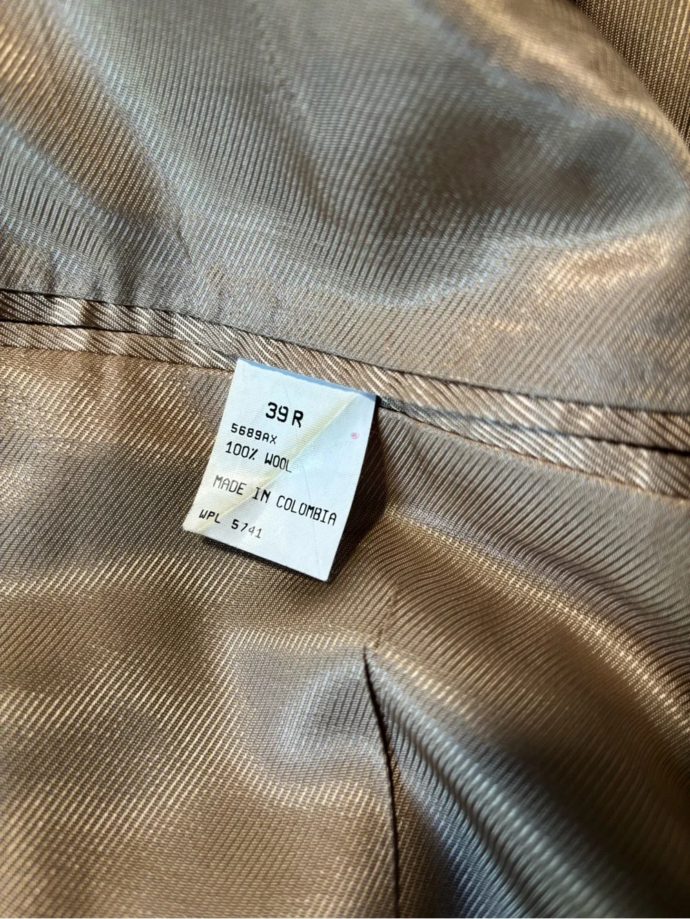Oscar de la Renta Brown Herringbone Sport Coat